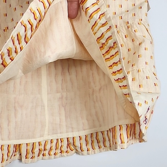 Billabong Women's A Line  Tiered Patterned Print Cotton Skirt Lined Size Medium - Picture 6 of 11